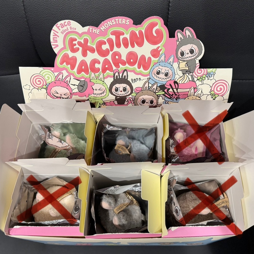 REAL AUTHENTIC POPMART EXCITING MACARON LABUBUS (CLOTH TAG)